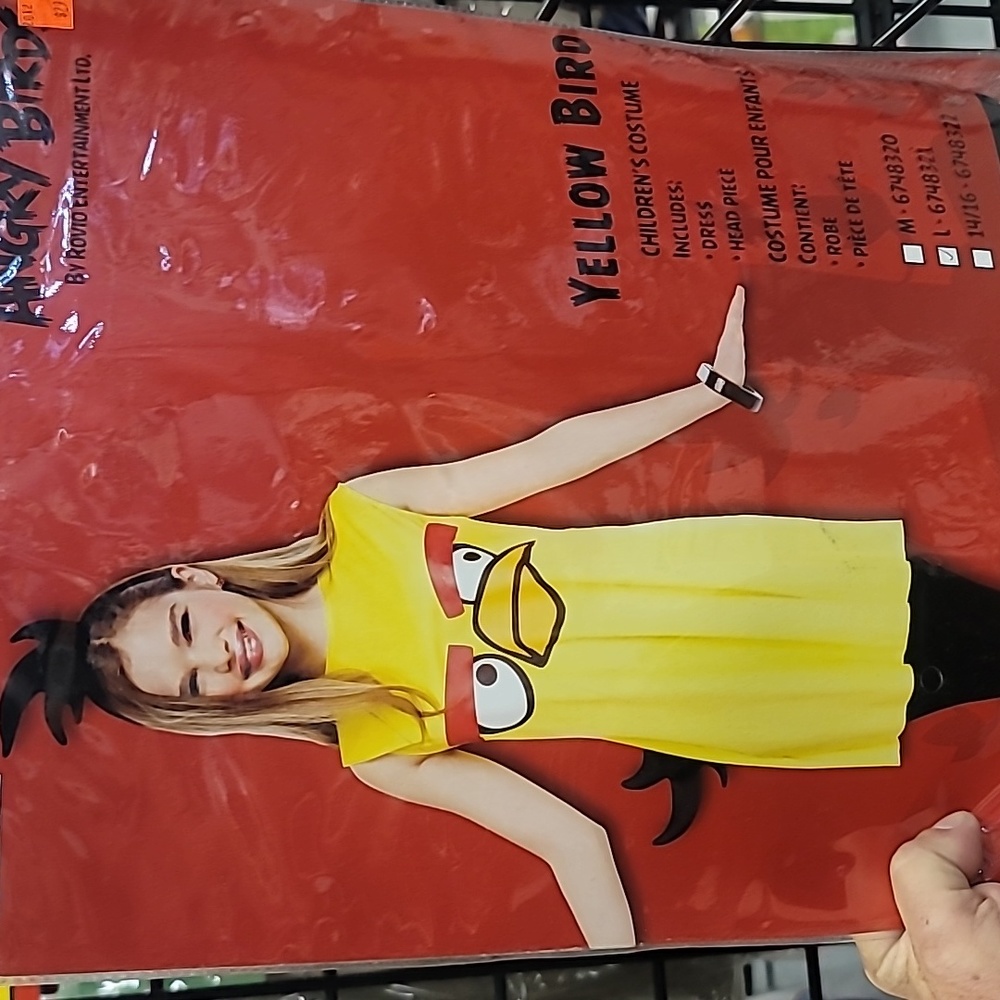 Yellow Bird Angry Bird children's costume dress
